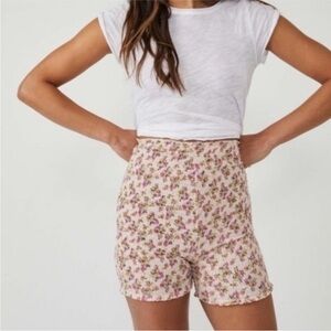 Free People FP One Maia Scrunched Floral Shorts
